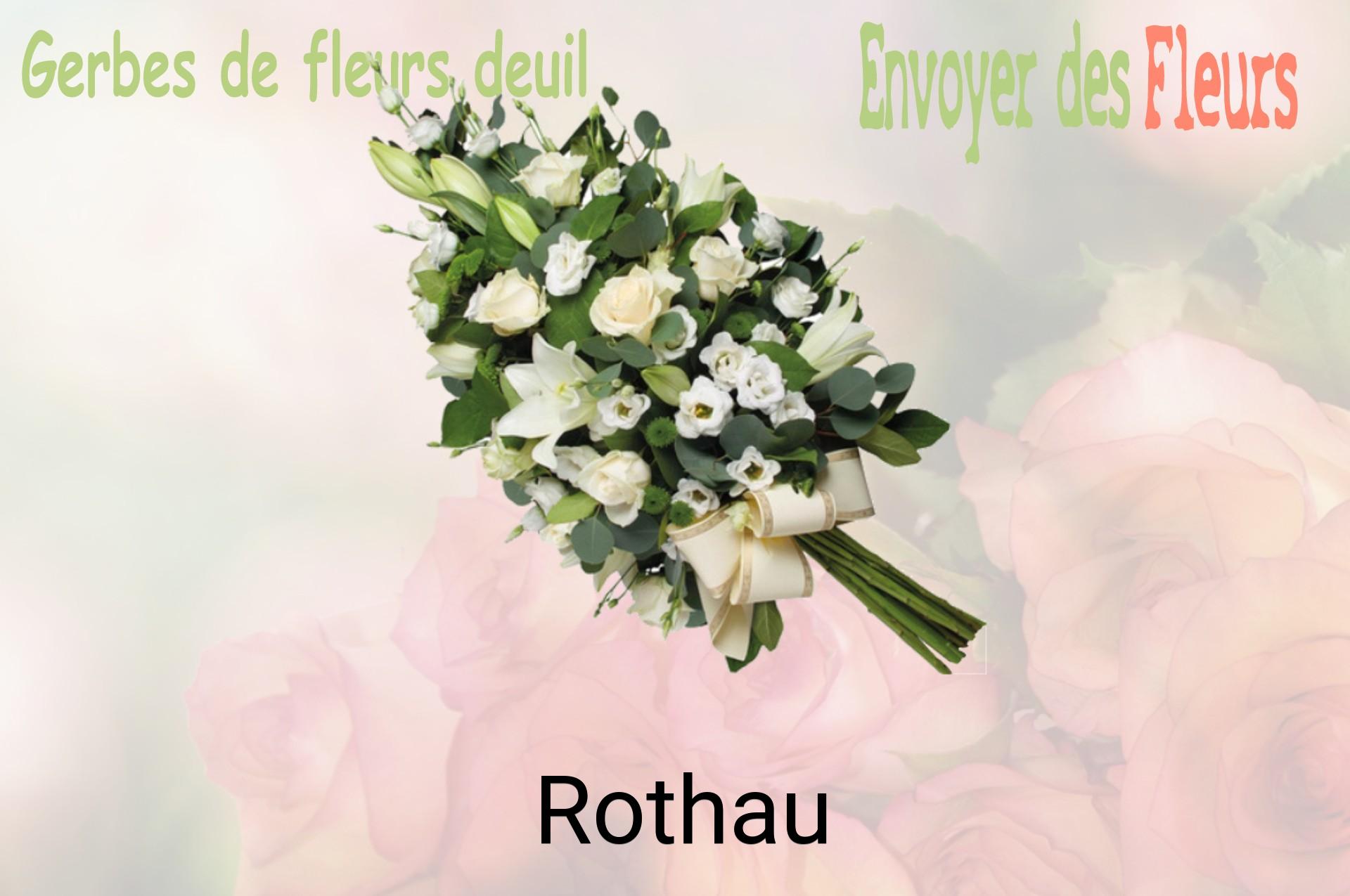 Gerbe de fleurs de deuil livrée à Rothau